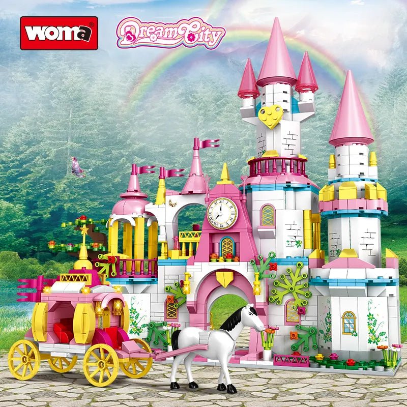 WOMA Dream City Swan Lake in Salzburg Block Toys 1000 Pcs - Explorers Gifts