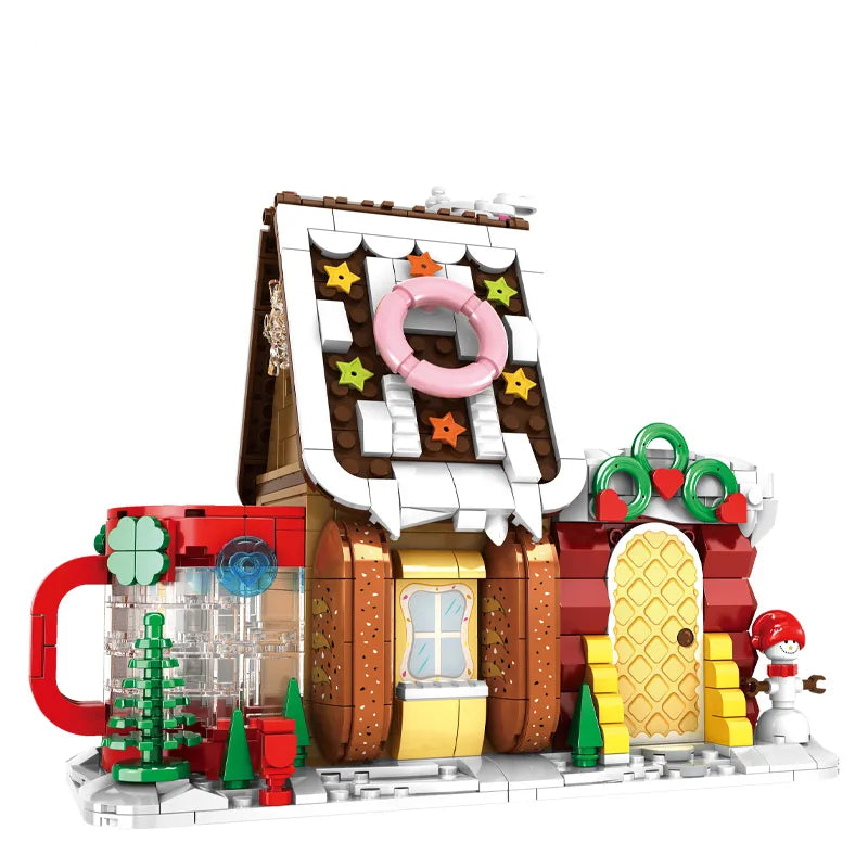 WOMA Christmax Carnival X'MAS Cake Pen Rack Block Toys 628 Pcs