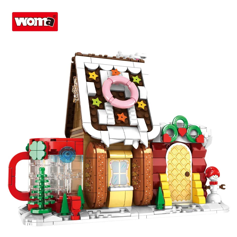 WOMA Christmax Carnival X'MAS Cake Pen Rack Block Toys 628 Pcs