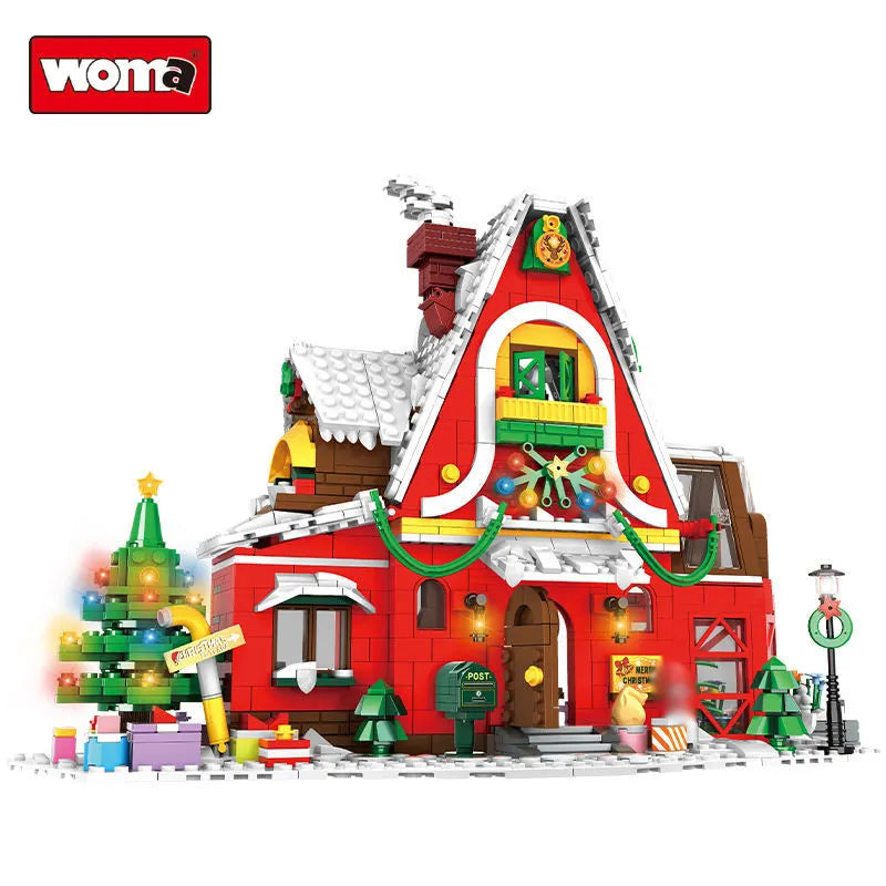 WOMA Christmax Carnival X'MAS Art House Block Toys 1301 Pcs