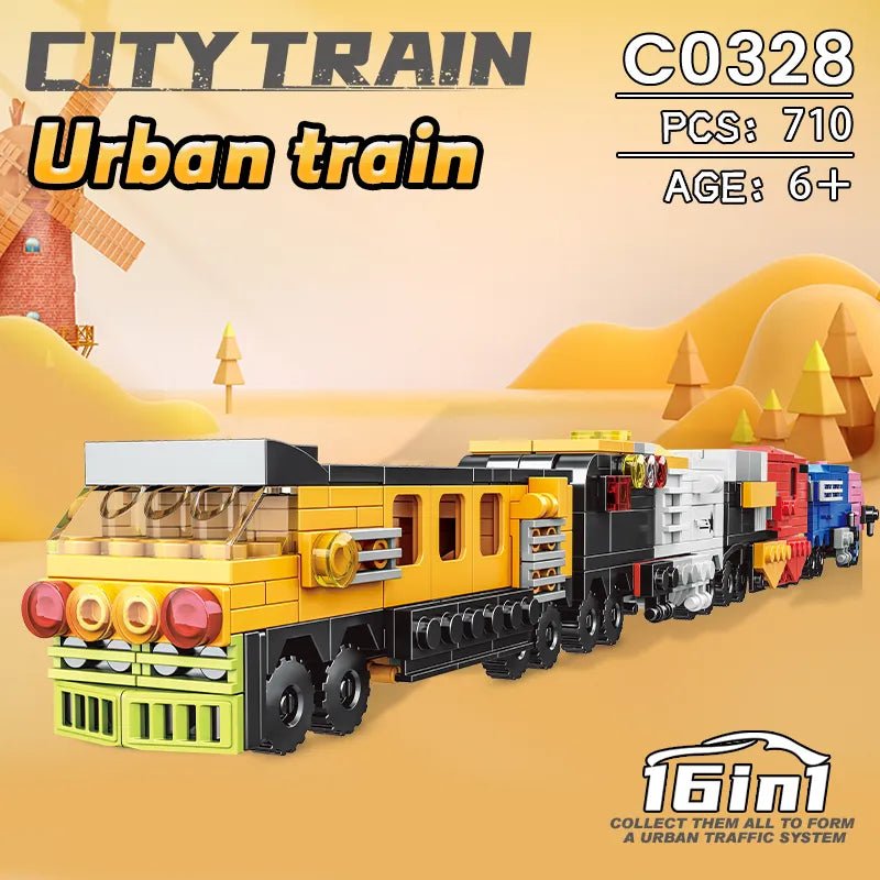 WOMA City Train Block Toys 16 in 1710 Pcs - Explorers Gifts