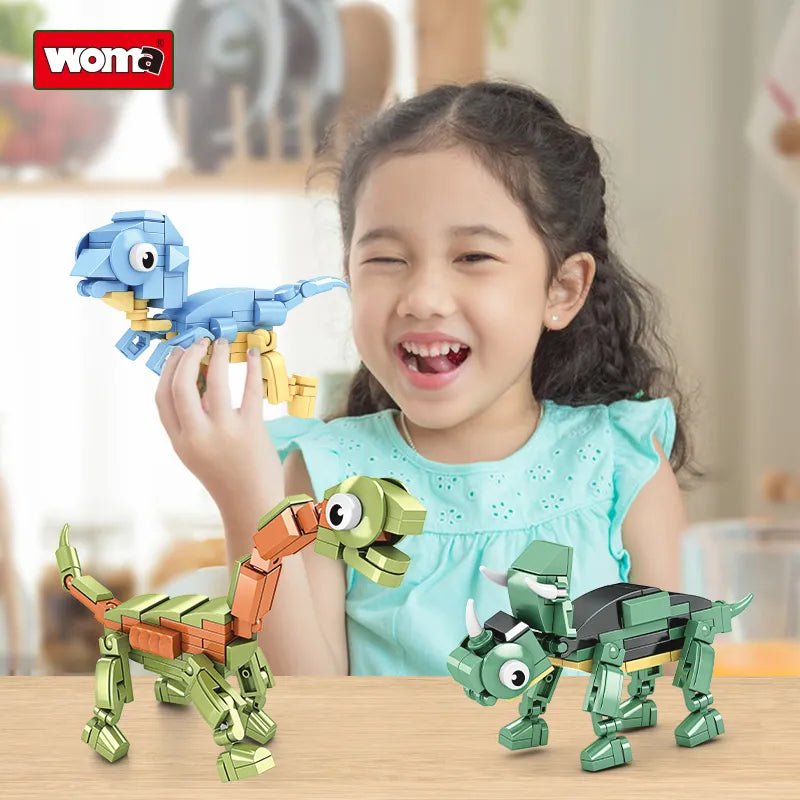 WOMA Tyrannosaurus Block Toys 8 in 1604 Pcs - Explorers Gifts