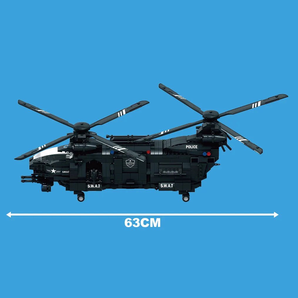 WOMA The Air Freighter SWAT Anti - Riot Force Block Toys 1251 Pcs - Explorers Gifts
