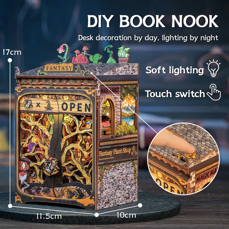 Explorers 3D Wooden Puzzle Fantasy Plant Shop 146 Pcs - Explorers Gifts