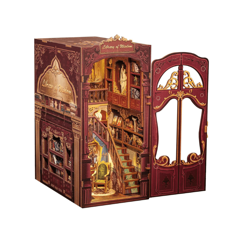 Explorers 3D Wooden Puzzle Bookend Library of Wisdom 273 Pcs - Explorers Gifts