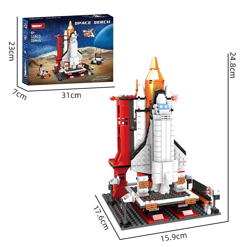 WOMA Aerospace Science Series Spacecraft Block Toys 704 Pcs - Explorers Gifts