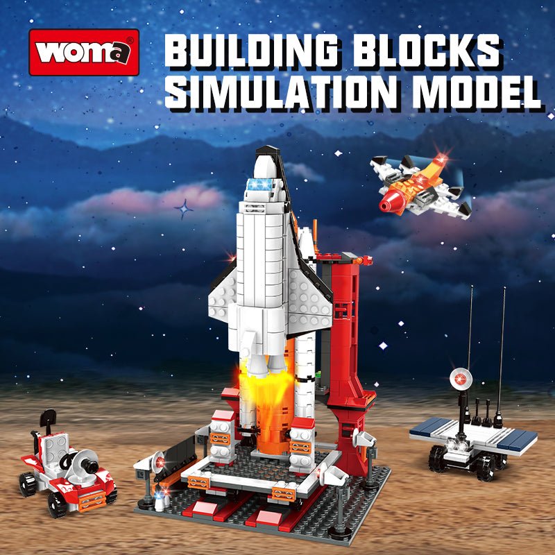 WOMA Aerospace Science Series Spacecraft Block Toys 704 Pcs - Explorers Gifts