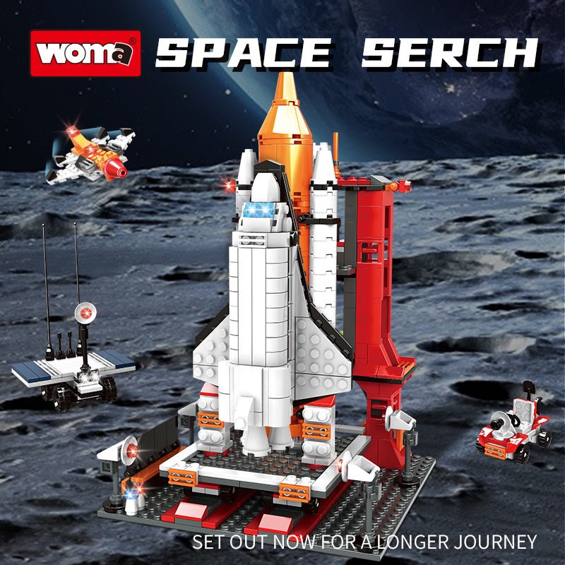 WOMA Aerospace Science Series Spacecraft Block Toys 704 Pcs - Explorers Gifts