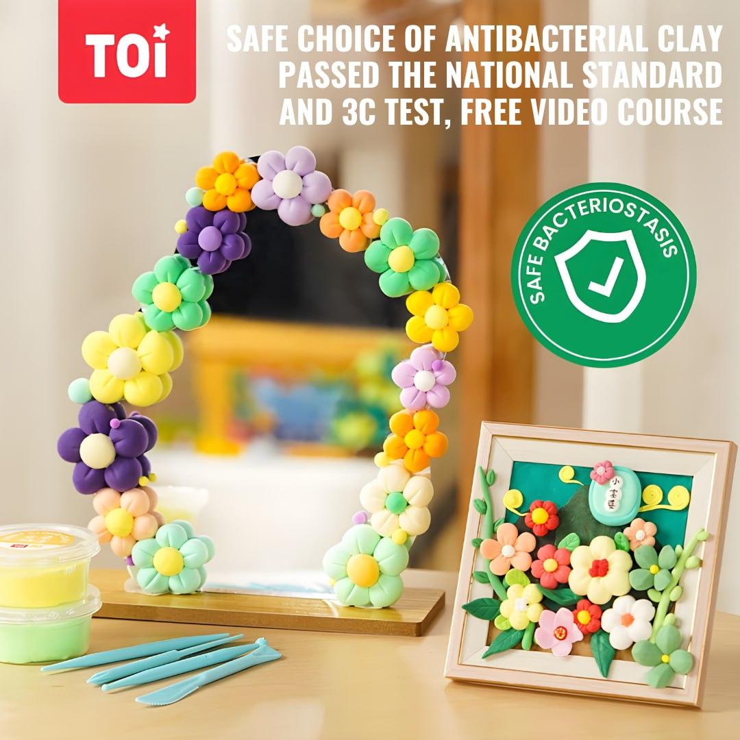 TOI WORLD Light Cloud Clay 12 Colours - Explorers Gifts