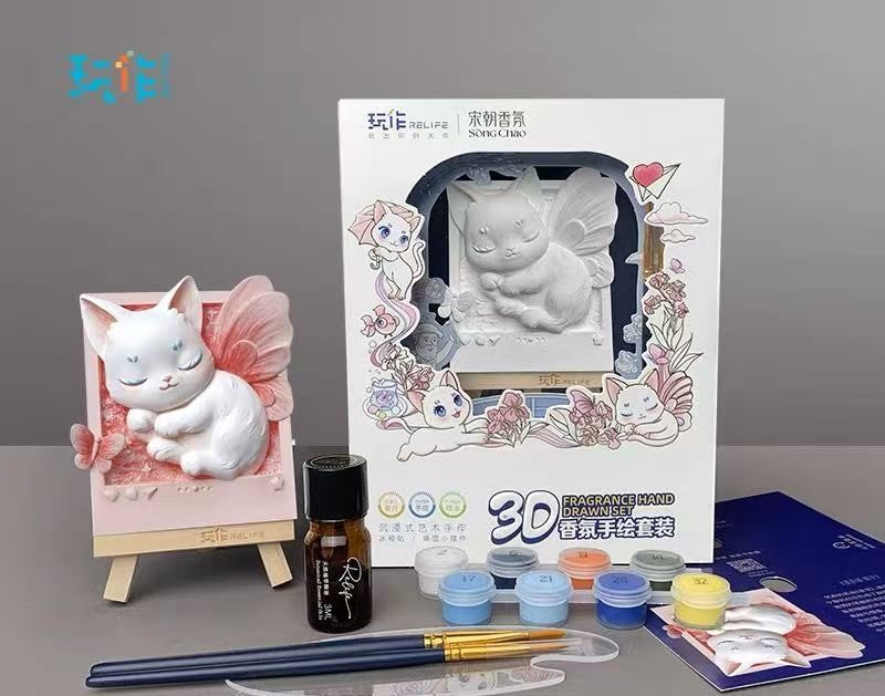 RELIFE 3D Fragrance Hand Drawn Set-Monet Cat