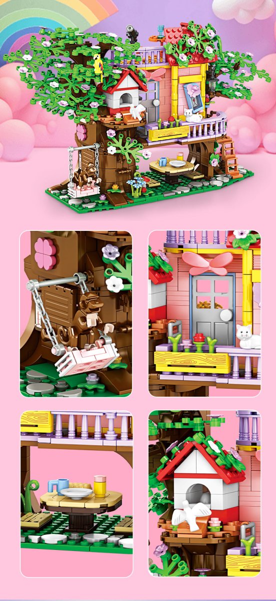 WOMA Dream City Bush Exploration Block Toys 840 Pcs - Explorers Gifts