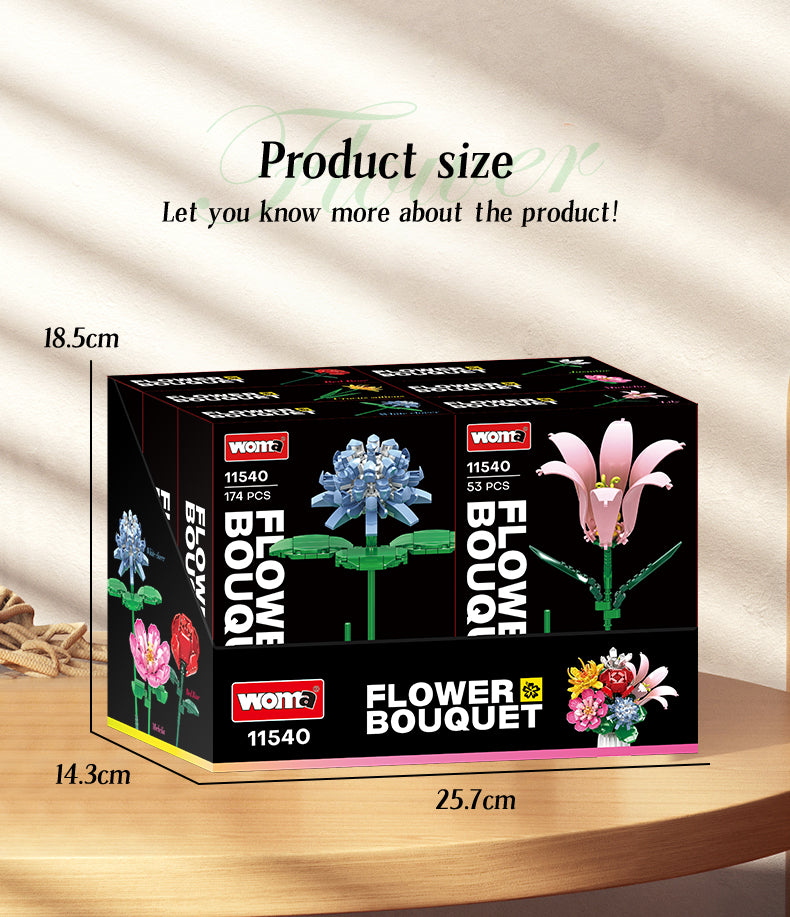 WOMA Flower Bouquet Block Toys - Only One Flower