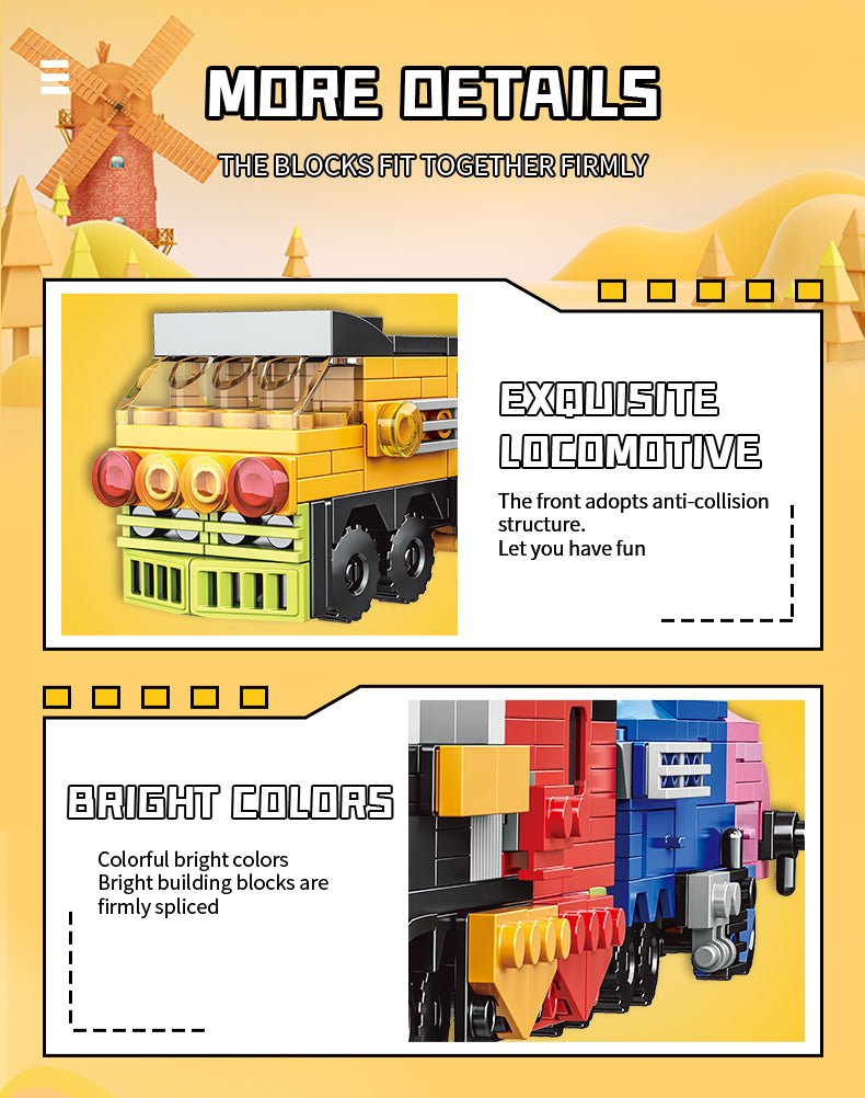 WOMA City Train Block Toys 16 in 1710 Pcs - Explorers Gifts