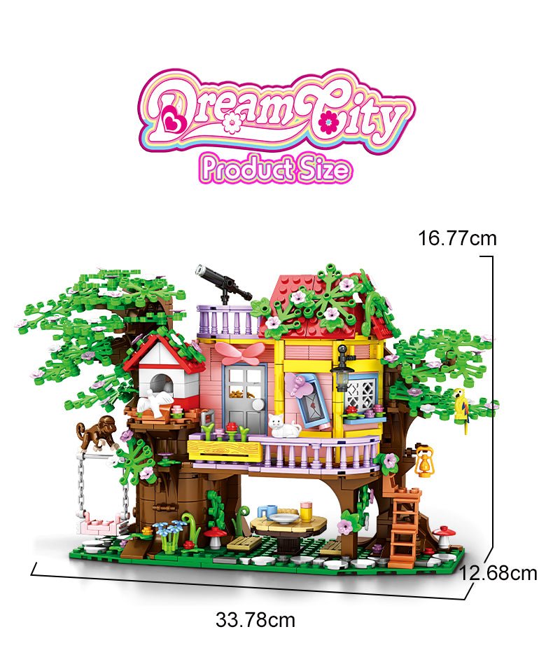 WOMA Dream City Bush Exploration Block Toys 840 Pcs - Explorers Gifts