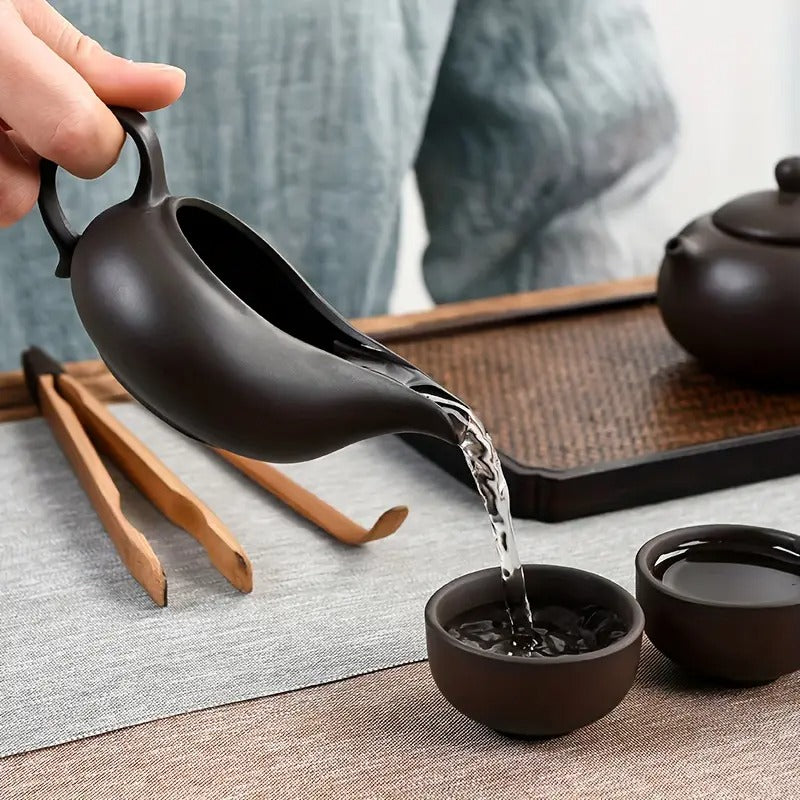 High-grade Purple Clay Teapot Set - 13 Pcs
