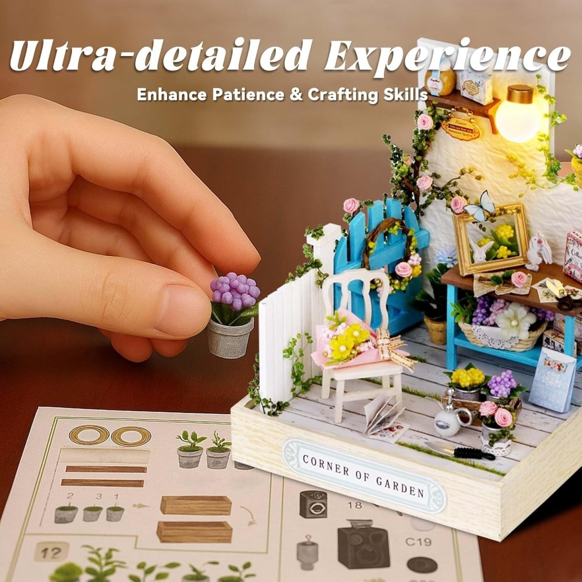 Explorers 3D Wooden Puzzle Corner of Garden - Explorers Gifts
