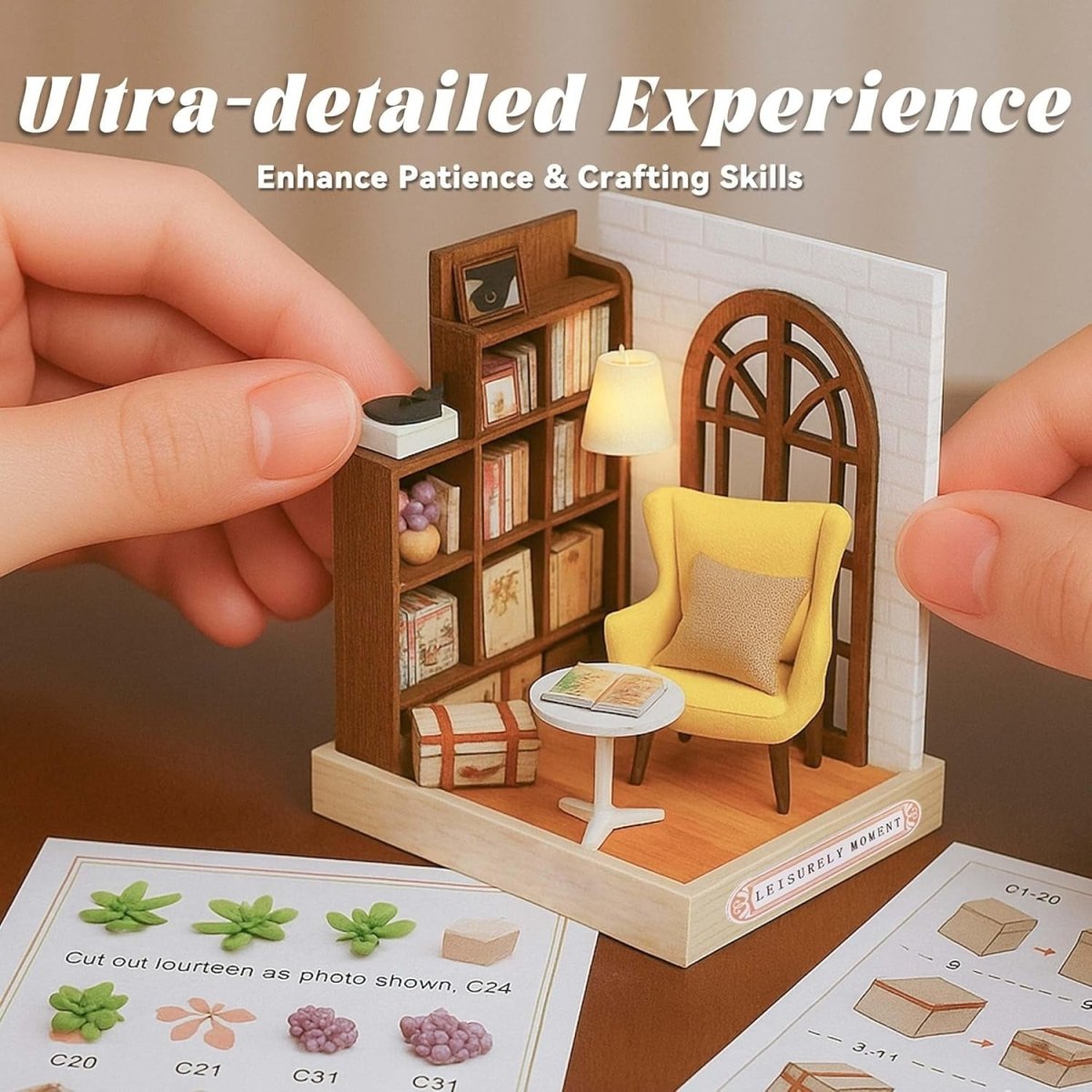 Explorers 3D Wooden Puzzle Corner Leisurely Moment - Explorers Gifts