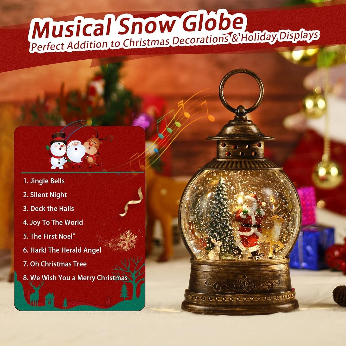Explorers Forest House Snow Water Lantern Round WDL-2103E