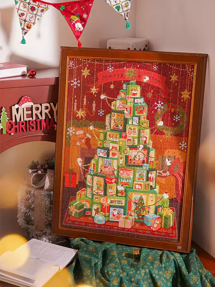 TOI World Small Puzzle Big World Merry Christmas Puzzle 1000 Pcs