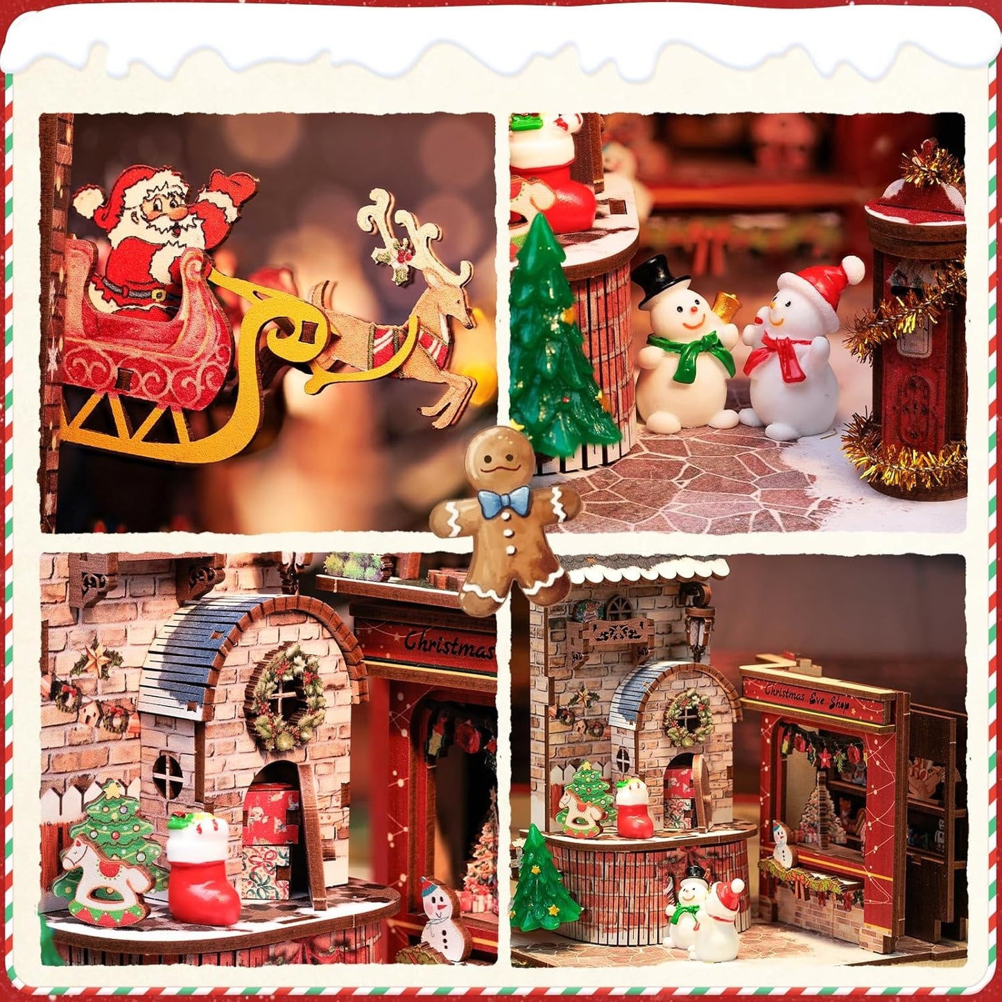 Explorers 3D Wooden Puzzle Bookend Christmas Wish Store 273 Pcs