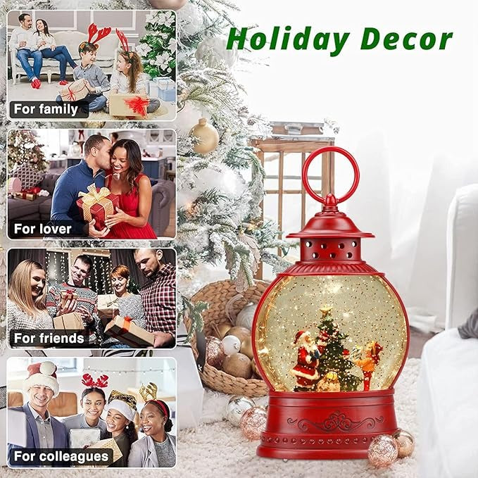 Explorers Forest House Snow Water Lantern Round WDL-2103E