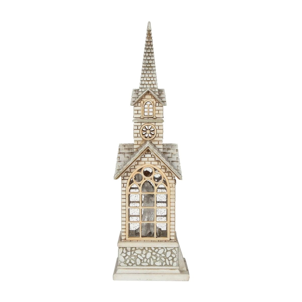 Explorers Angel Snow Water Lantern Single Church - 16inch - Explorers Gifts
