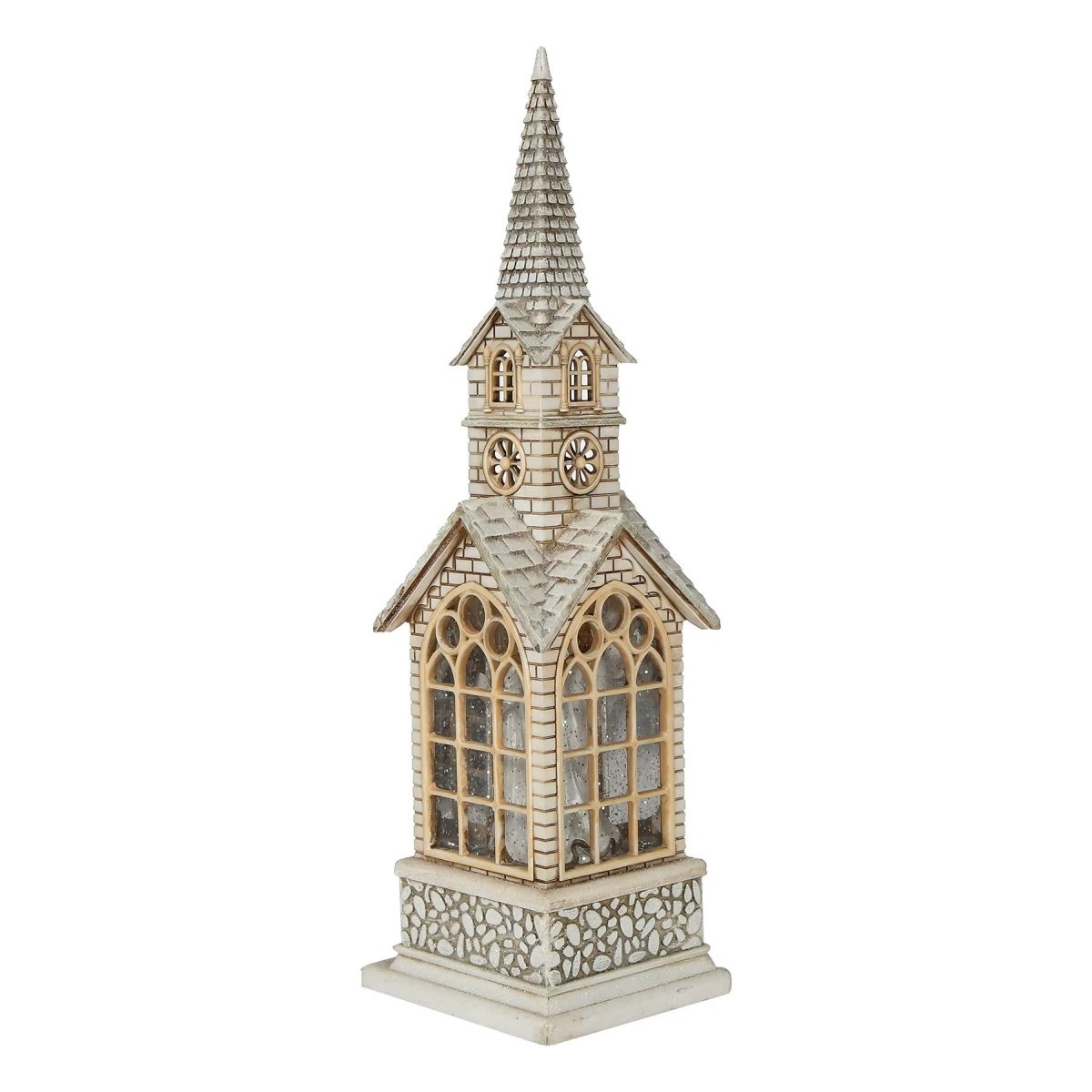 Explorers Angel Snow Water Lantern Single Church - 16inch - Explorers Gifts