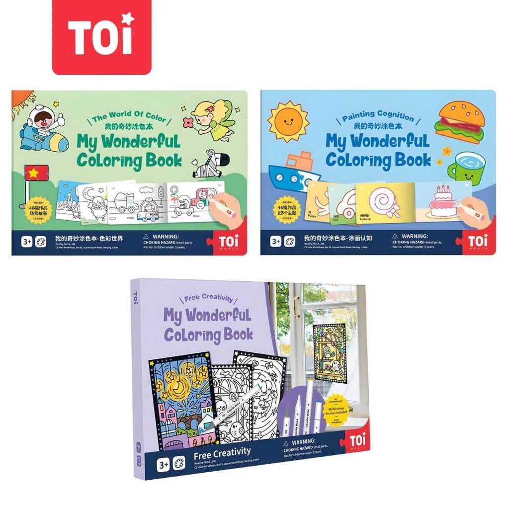 TOI World My Wonderful Coloring Book Green - Explorers Gifts