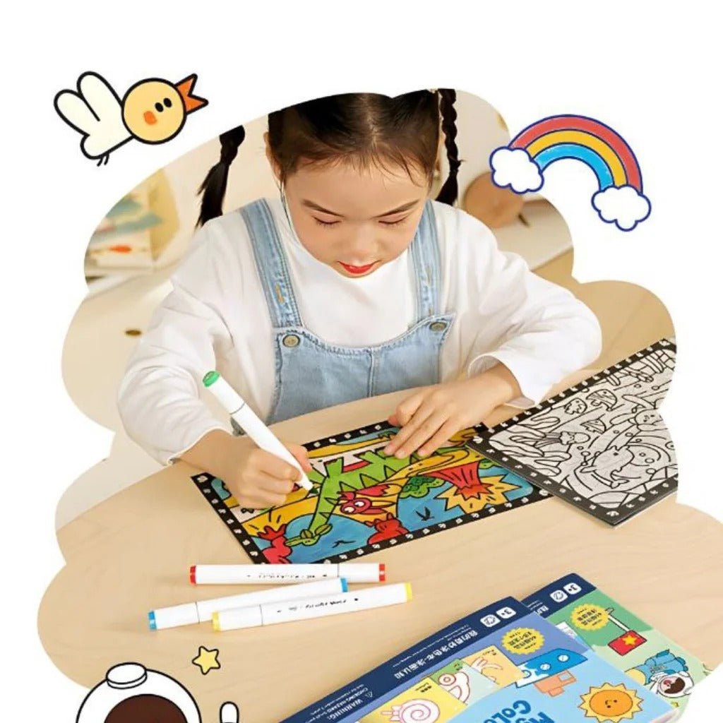 TOI World My Wonderful Coloring Book Blue - Explorers Gifts