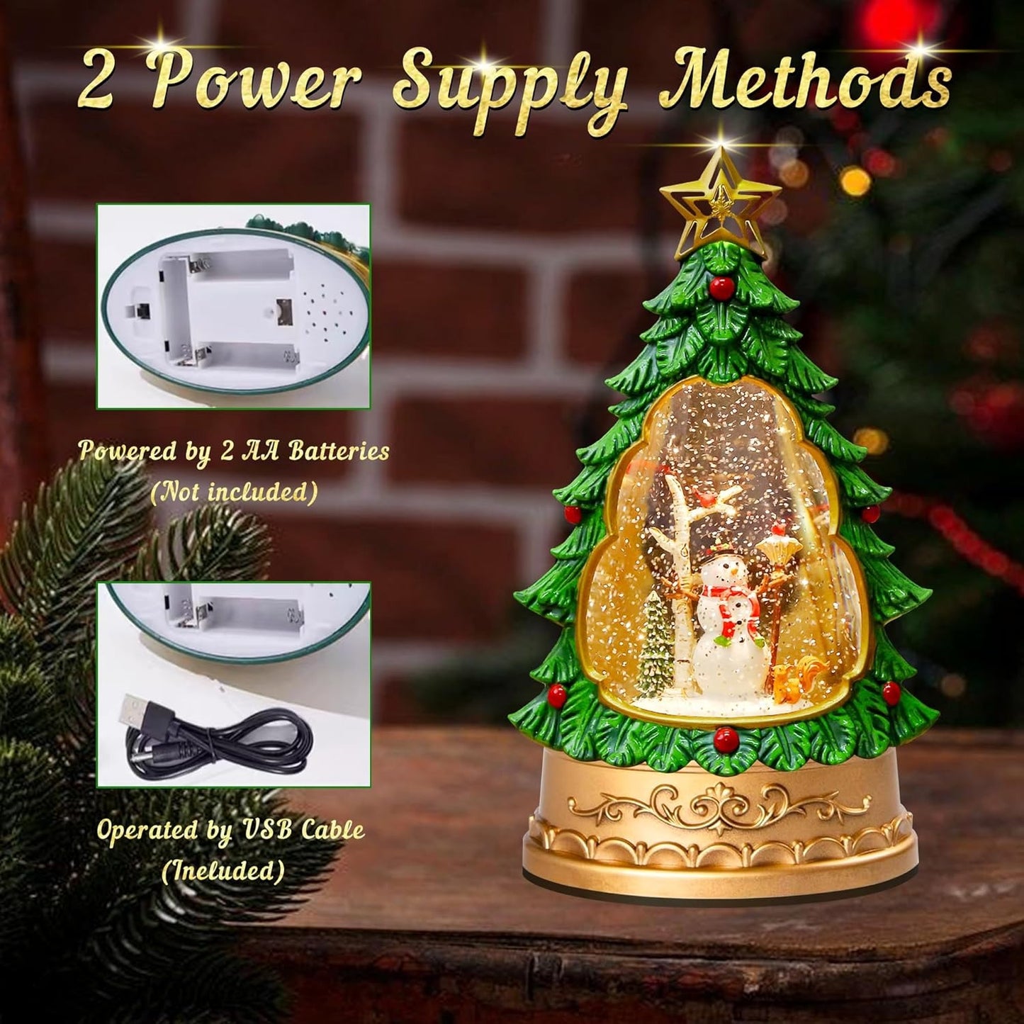 Explorers Old Man Snow Water Lantern Tree WDL-24003A