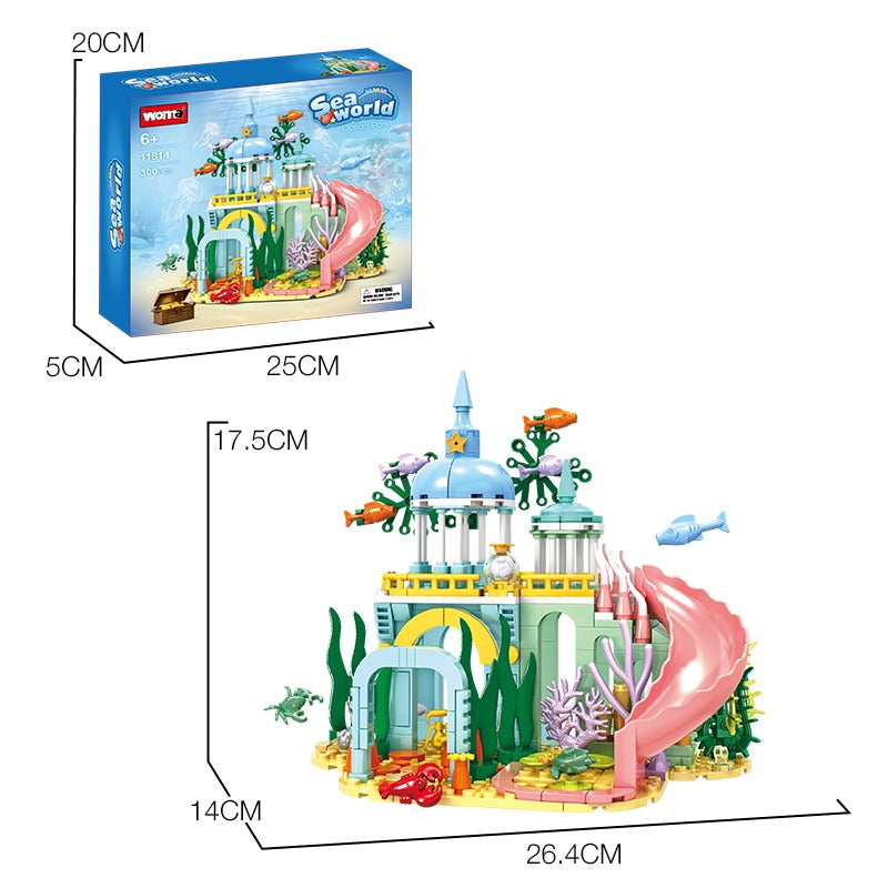 Woma Undersea Castle Building Block Toy Set 300 Pcs