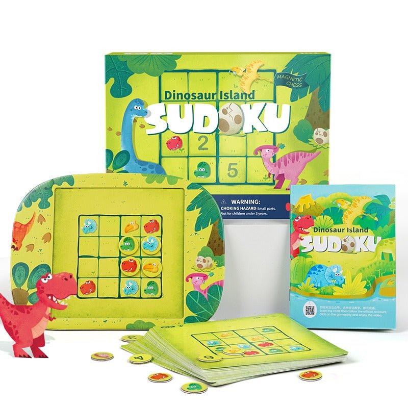 TOI World Magnetic Chess Dinosaur Island Sudoku - Explorers Gifts