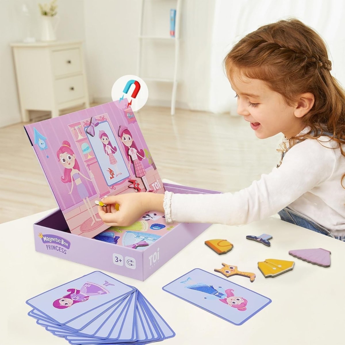TOI World Magnetic Box Princess Magnetic Blocks 57+18 Pcs - Explorers Gifts