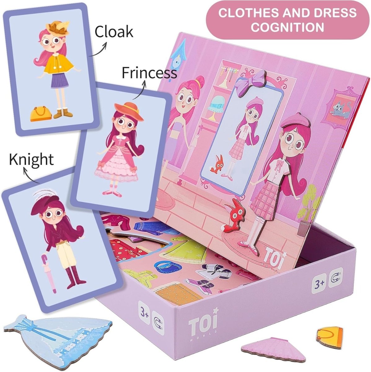 TOI World Magnetic Box Princess Magnetic Blocks 57+18 Pcs - Explorers Gifts