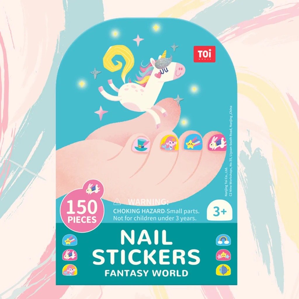 TOI World Fantasy World Nail Stickers Blue 261 Pcs - Explorers Gifts