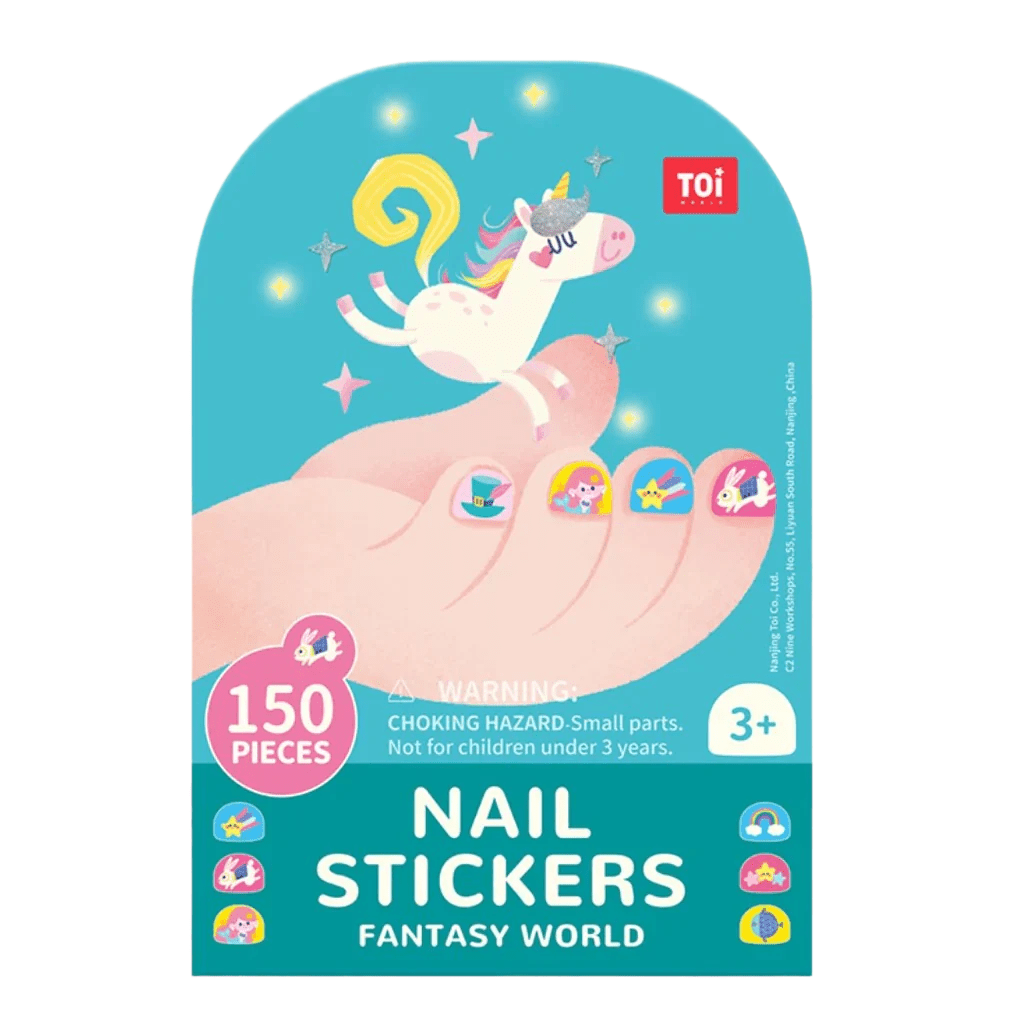 TOI World Fantasy World Nail Stickers Blue 261 Pcs - Explorers Gifts