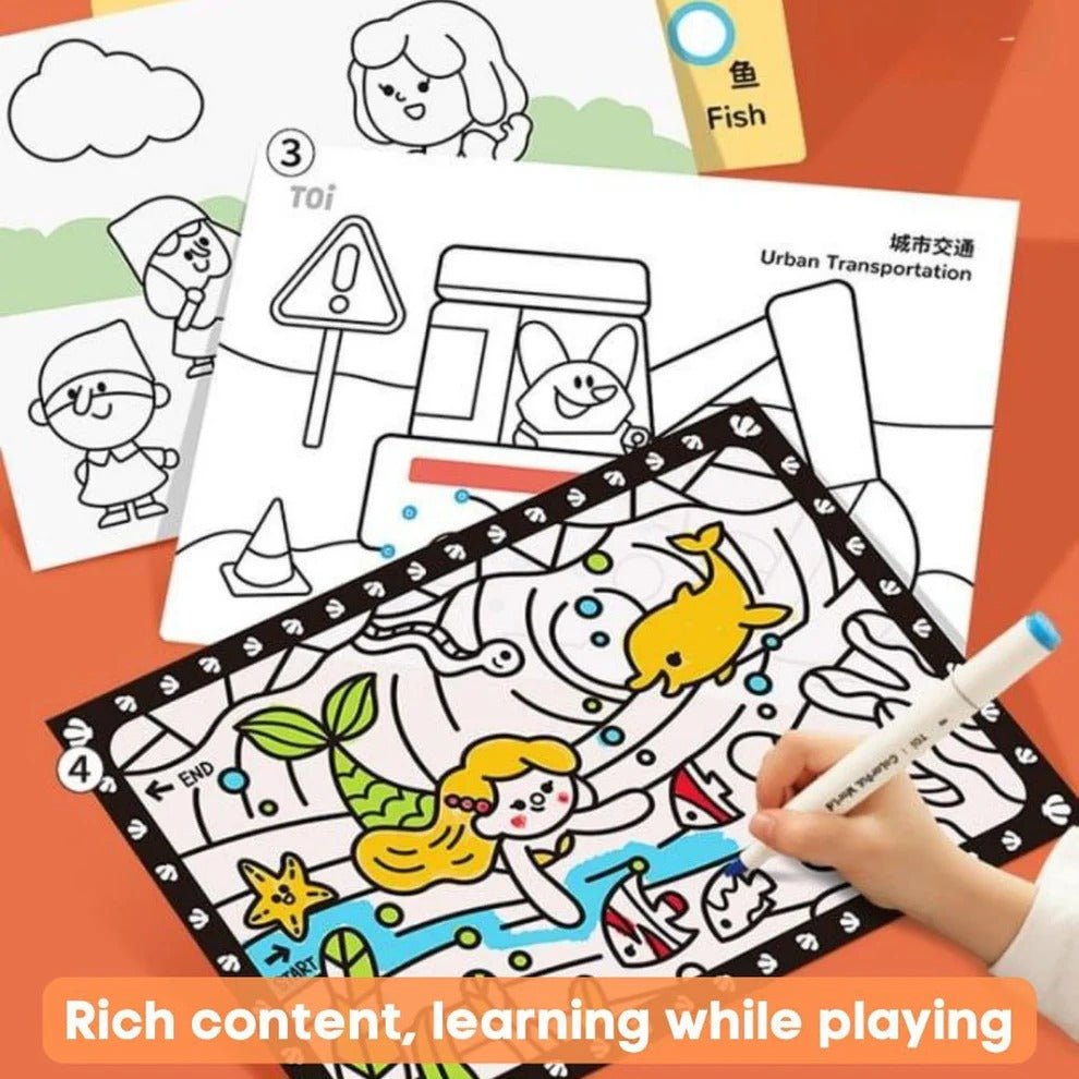 TOI World My Wonderful Coloring Book Blue - Explorers Gifts