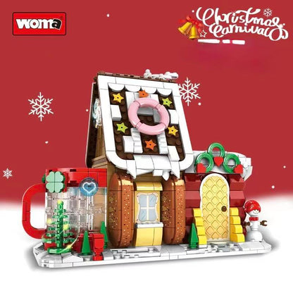 WOMA Christmax Carnival X'MAS Cake Pen Rack Block Toys 628 Pcs