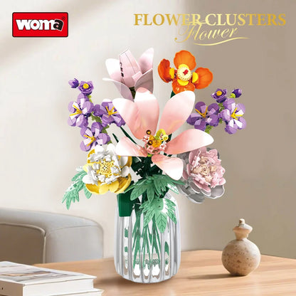 Woma Flower Clusters Building Blocks Toy 563 Pcs