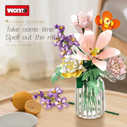 Woma Flower Clusters Building Blocks Toy 563 Pcs