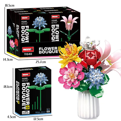 WOMA Flower Bouquet Block Toys - Only One Flower