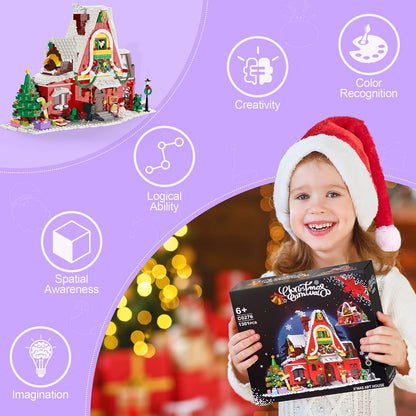 WOMA Christmax Carnival X'MAS Art House Block Toys 1301 Pcs