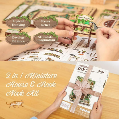 Explorers 3D Wooden Puzzle Green Life Bookshop 196 Pcs - Explorers Gifts