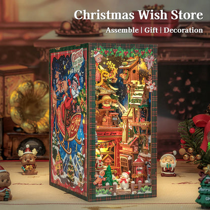 Explorers 3D Wooden Puzzle Bookend Christmas Wish Store 273 Pcs