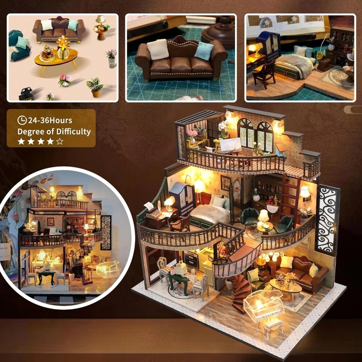 Explorers 3D Wooden Puzzle Dream Building Pavilion - Explorers Gifts