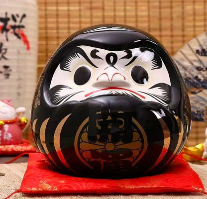 Lucky Daruma(Medium Black) Lucky Cat