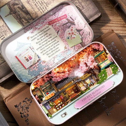 Explorers 3D Wooden Puzzle Box Theatre Cherry Blossoms - Explorers Gifts