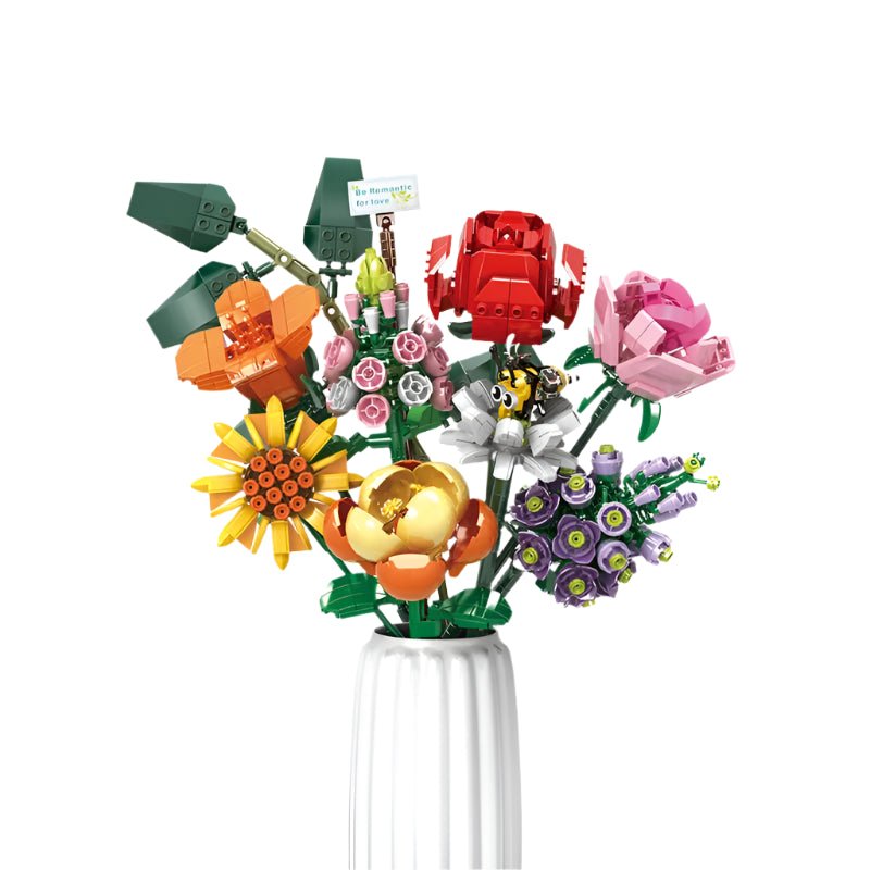 WOMA Blocks Flower Series Flower Clusters Block Toys 779 Pcs - Explorers Gifts