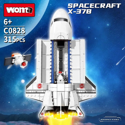 WOMA Aerospace Science Series Spacecraft Block Toys 315 Pcs - Explorers Gifts