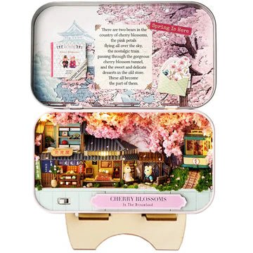 Explorers 3D Wooden Puzzle Box Theatre Cherry Blossoms - Explorers Gifts
